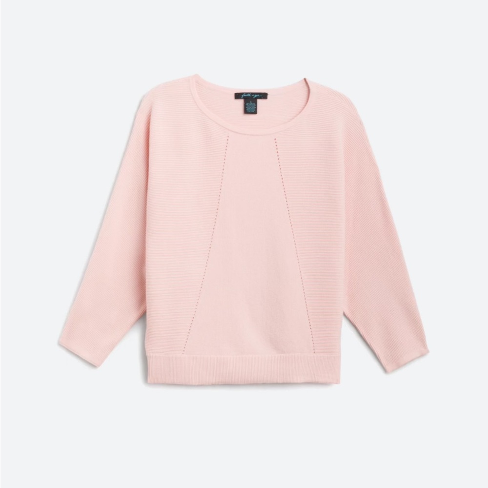 StitchFix Faith + Zoe Dolman Sleeve Pointelle Pullover